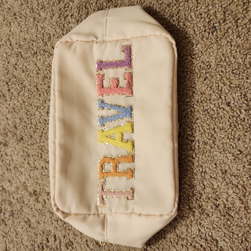 Varsity Letter Cosmetic Bag